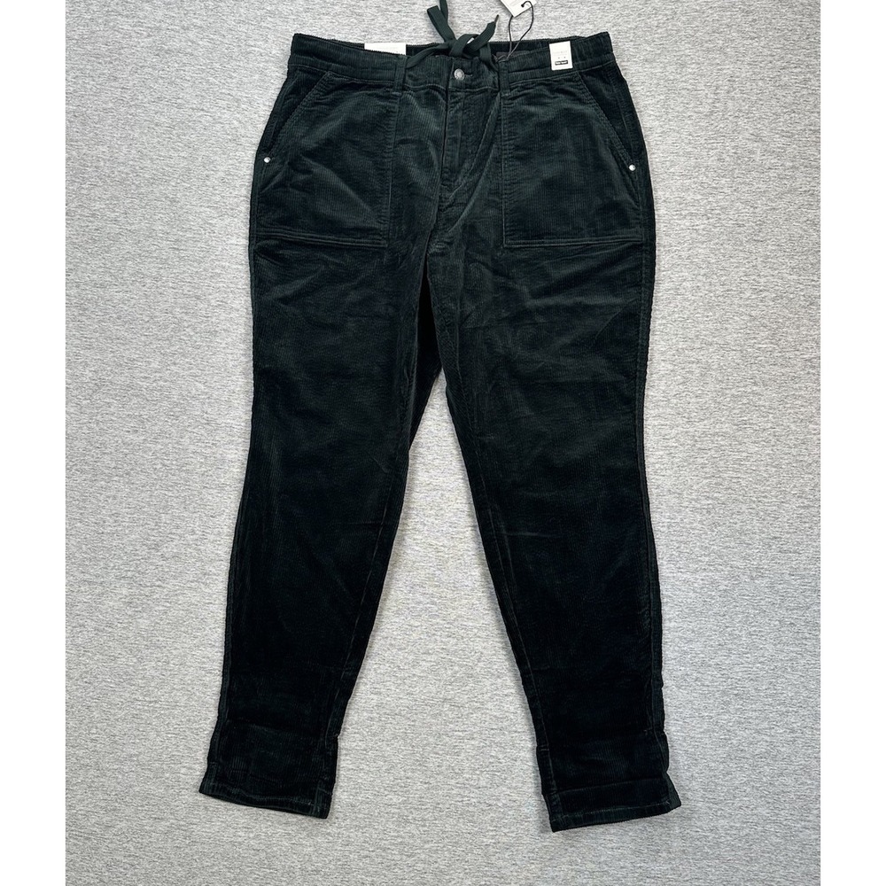 Judy Blue Corduroy Jogger Pants Womens 20W Green High Waist Stretch NEW